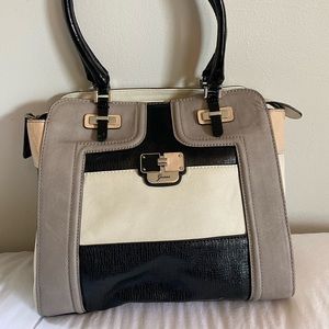 Guess Black Multi Sheena Box Satchel